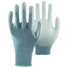 NMSAFETY White PU safety gloves,highly stretchable antistatic glove